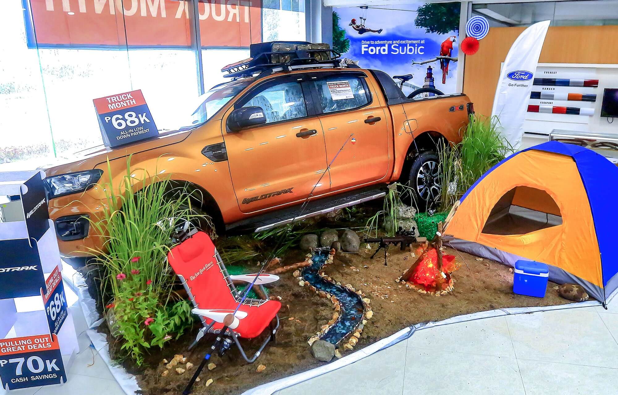 ford subic outdoor activities theme for the  ford truck month event